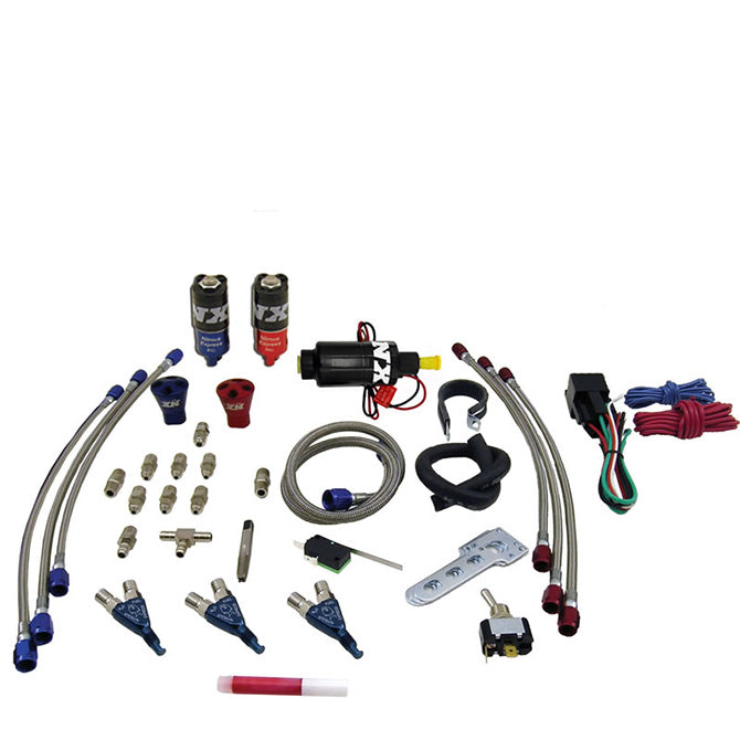 Nitrous Express 60033-00P THREE CYLINDER PIRANHA SYSTEM; NO BOTTLE - Truck Part Superstore