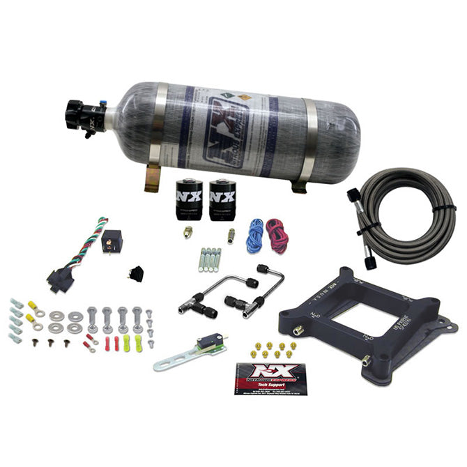 Nitrous Express 60040-12 4150 Gemini STAGE 6 (50-100-150-200-250-300HP) WITH COMPOSITE BOTTLE. - Truck Part Superstore