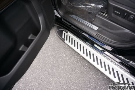 Romik 60043418 2017-Present GMC Sierra Crew Cab Running Boards RAL-TS Side Steps Silver Romik - Truck Part Superstore