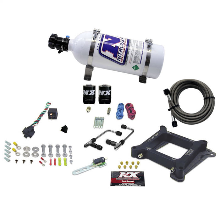 Nitrous Express 60045-05 4150 Gemini STAGE 6 ALCOHOL (50-100-150-200-250-300HP) WITH 5LB BOTTLE - Truck Part Superstore