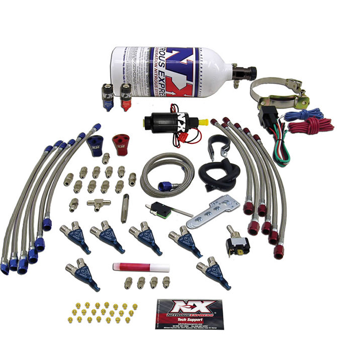 Nitrous Express 60066P SIX CYLINDER PIRANHA SYSTEM; 2.5 LB - Truck Part Superstore