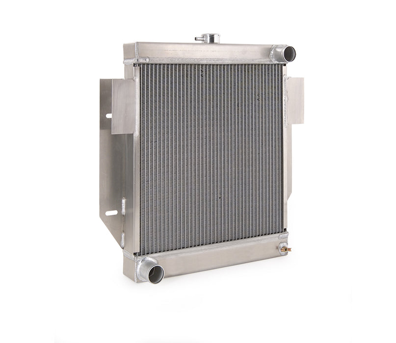 Be Cool 60068 Downflow Radiator Factory-Fit Natural Finish for 26-27 Ford Model T w/Std Trans Passenger Upper Hose Be Cool Radiator - Truck Part Superstore