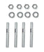 Mr Gasket 6006 Aluminum Carburetor Spacer Kit; 1 in. Ported; Race Only; - Truck Part Superstore