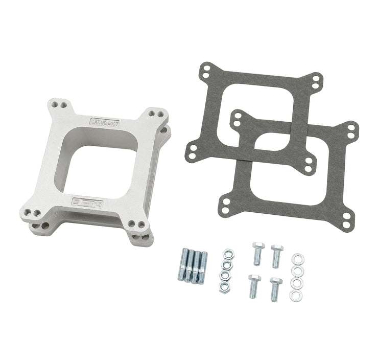 Mr Gasket 6007 Aluminum Carburetor Spacer Kit; 2 in. Open Center; Race Only; - Truck Part Superstore