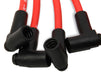 Mallory 600 Pro Wire Set; 8mm Red Silicone Jacket; Black Plug Boots; - Truck Part Superstore