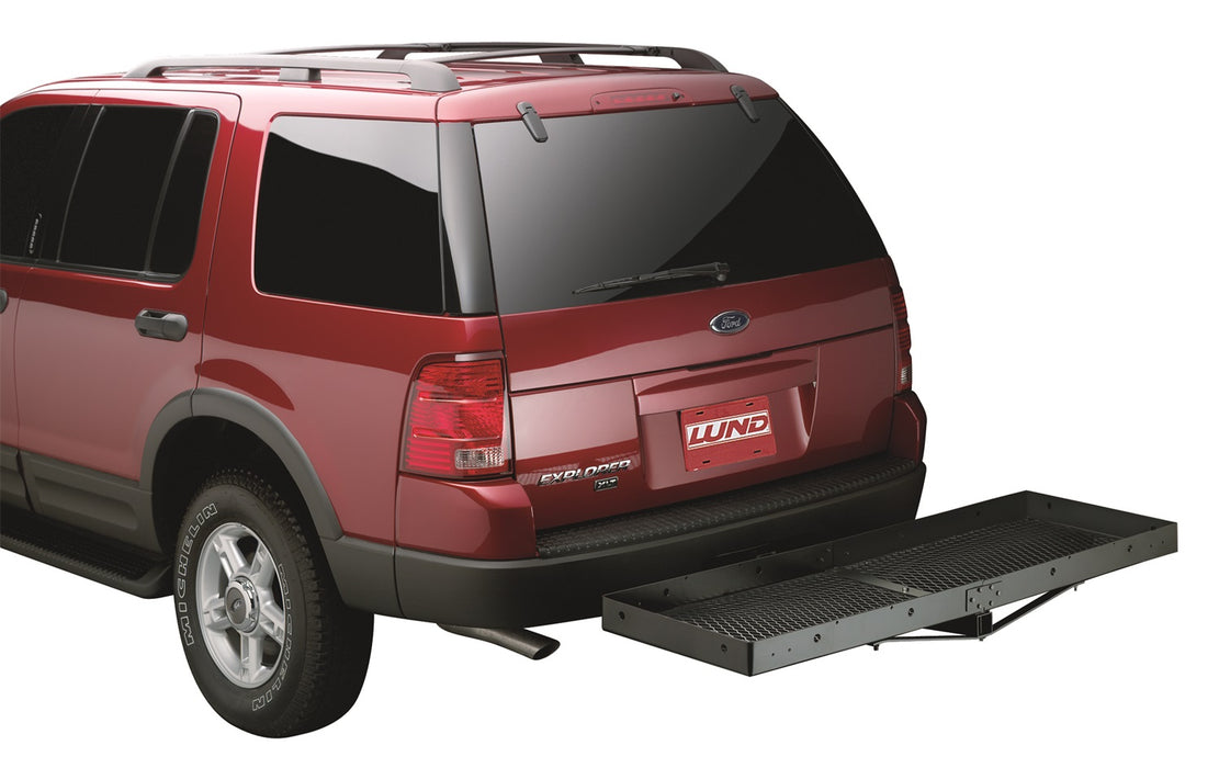 Lund 601010 Receiver Hitch Mounted Cargo Carrier - Truck Part Superstore