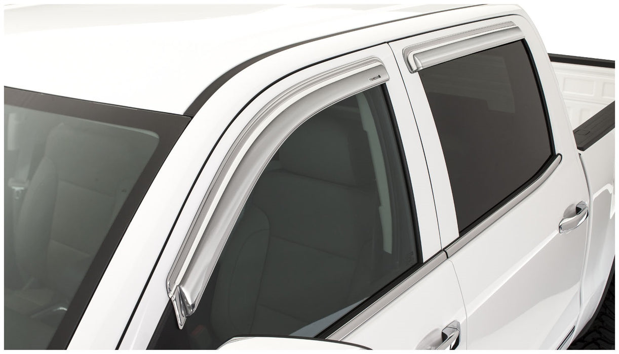 Stampede 60102-8 Tape-Onz™ Sidewind Deflector 4 pc.; Chrome; - Truck Part Superstore
