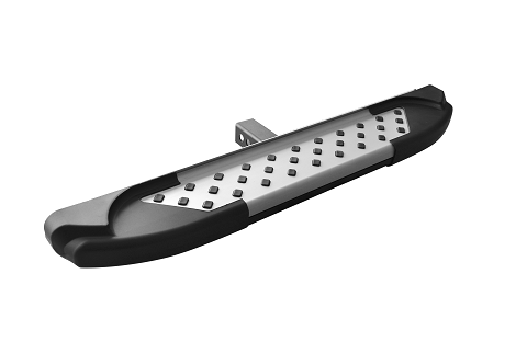 Romik 601418 Hitch Step 2 Inch Rear Assists Silver RAL-S Romik - Truck Part Superstore