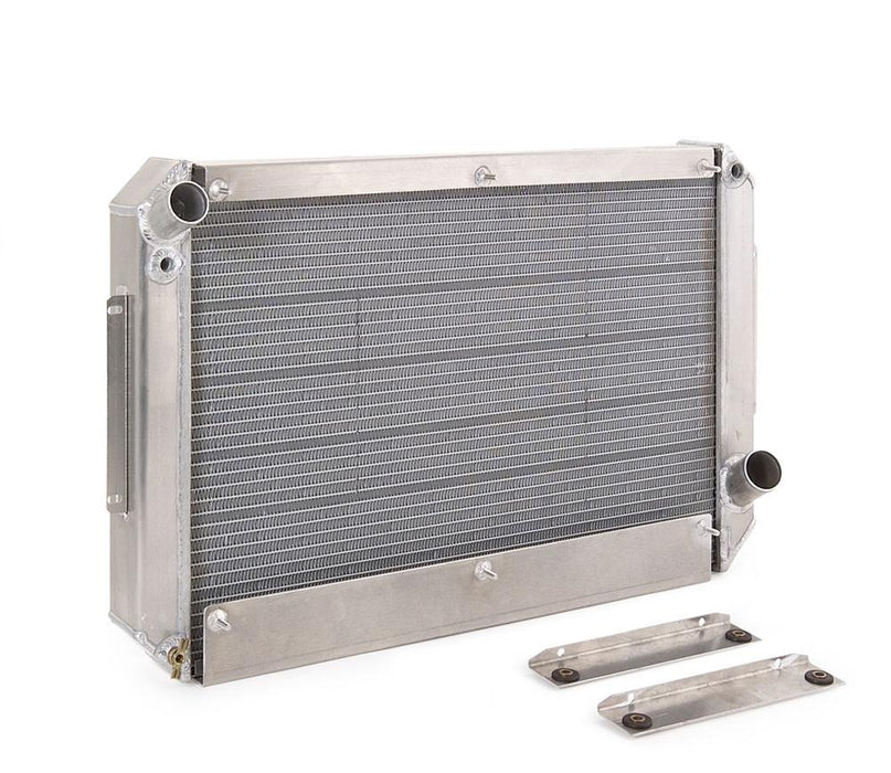 Be Cool 60155 Radiator Factory-Fit Natural Finish for 40-42 Willys w/Std Trans Passenger Water Pump Outlet 28 Inch W Be Cool Radiator - Truck Part Superstore