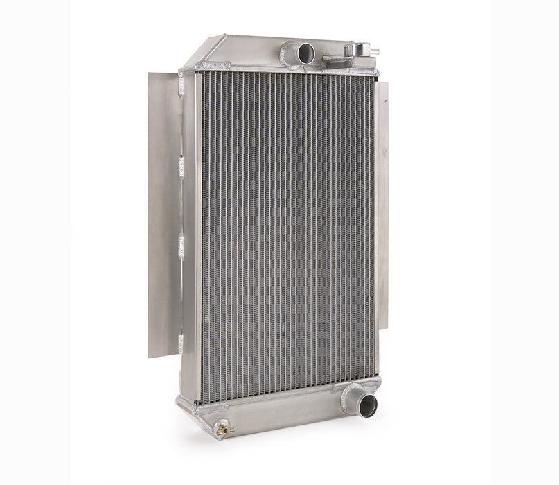 Be Cool 60156 Downflow Radiator Factory-Fit Natural Finish for 49-51 Ford Passenger w/Std Trans Driver Upper Hose Location Be Cool Radiator - Truck Part Superstore