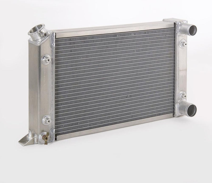 Be Cool 60200 Pro/Stock-Style Dual 1 Inch Core Radiator Baffled Tank w/Inlet & Outlet on Passenger (with Filler Neck) Be Cool Radiator - Truck Part Superstore