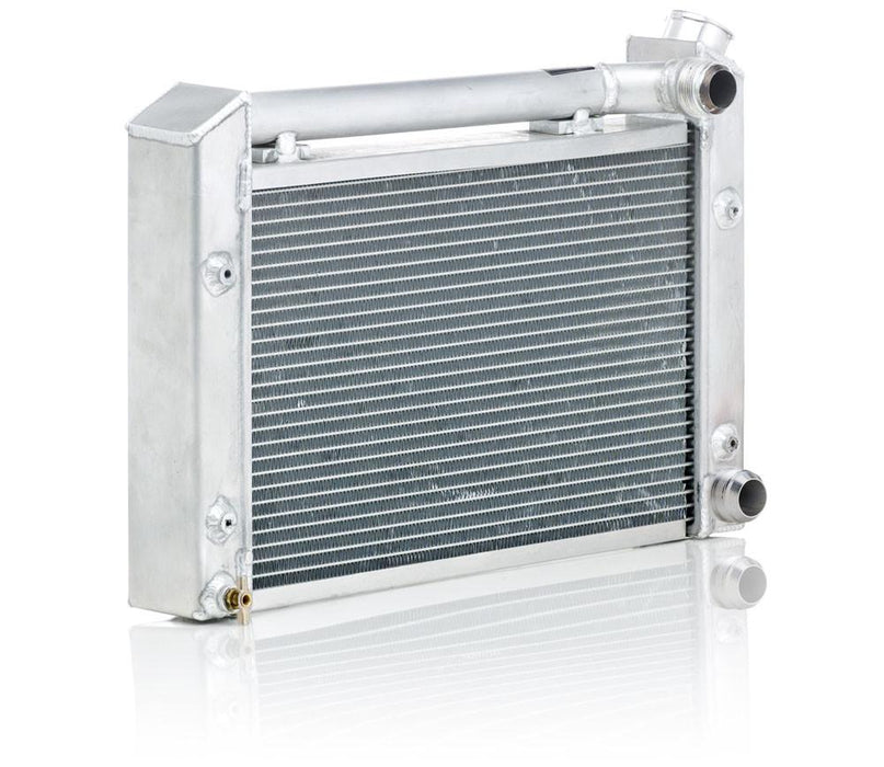 Be Cool 60203 Pro/Stock-Style Dual 1 Inch Core Radiator Surge Tank w/#20 AN Inlet & Outlet (with Filler Neck) Be Cool Radiator - Truck Part Superstore
