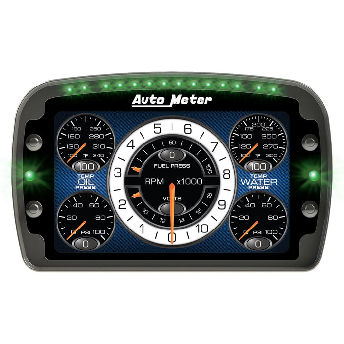 AutoMeter 6021 RACING INSTRUMENT DISPLAY; COLOR LCD; CONFIG; SHIFT/ALARM LIGHTS; DATALOGGING - Truck Part Superstore