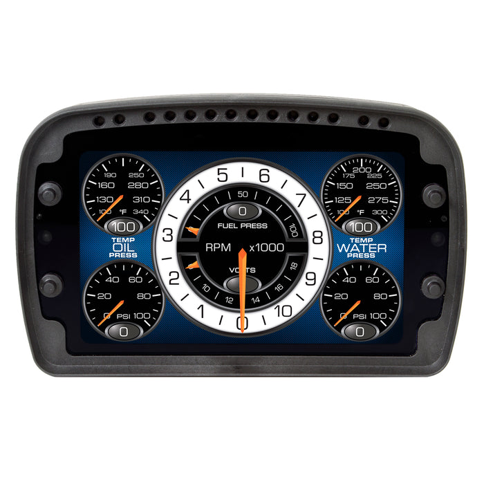 AutoMeter 6021 RACING INSTRUMENT DISPLAY; COLOR LCD; CONFIG; SHIFT/ALARM LIGHTS; DATALOGGING - Truck Part Superstore