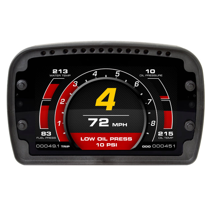 AutoMeter 6021 RACING INSTRUMENT DISPLAY; COLOR LCD; CONFIG; SHIFT/ALARM LIGHTS; DATALOGGING - Truck Part Superstore