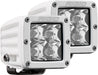 Rigid Industries 602213 Hybrid Spot Surface Mount White Housing Pair D-Series Pro RIGID Industries - Truck Part Superstore