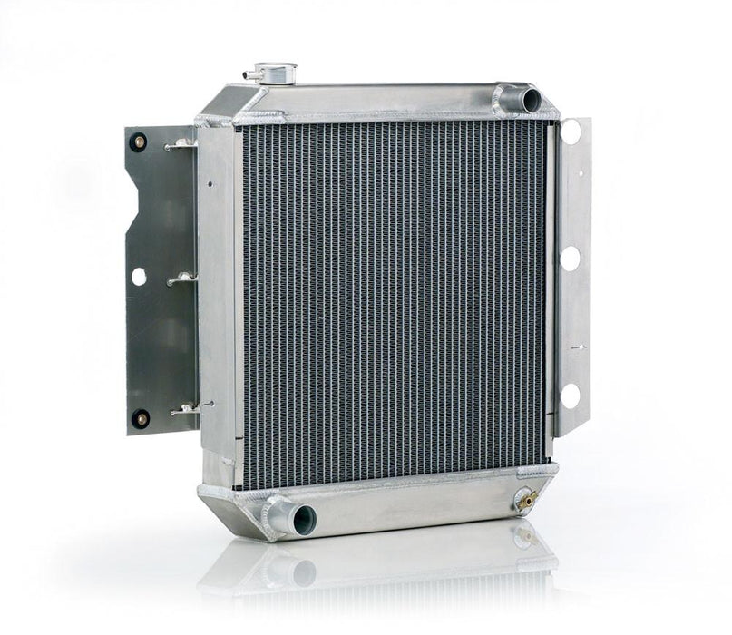 Be Cool 60242 Downflow Radiator Factory-Fit Natural Finish for 87-95 Jeep YJ Wrangler 97-06 Jeep TJ Wrangler w/Std Trans Be Cool Radiator - Truck Part Superstore