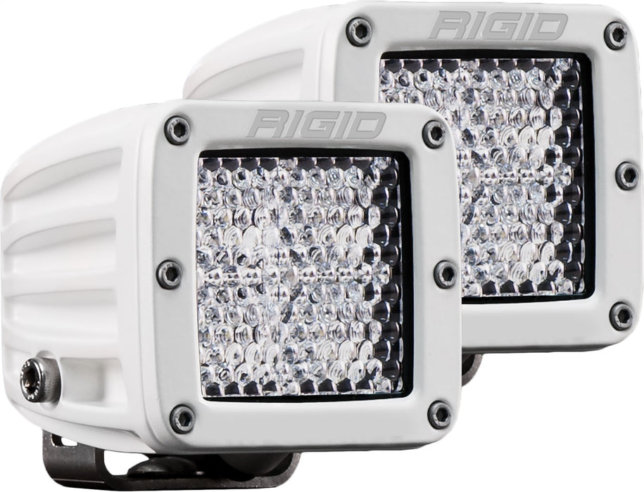 Rigid Industries 602513 Hybrid Diffused Surface Mount White Housing Pair D-Series Pro RIGID Industries - Truck Part Superstore