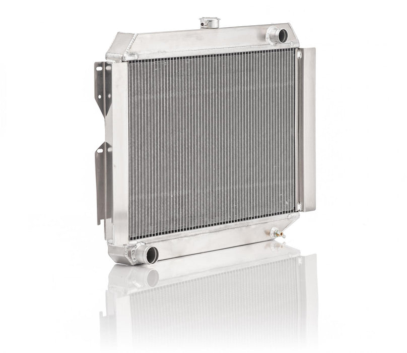 Be Cool 60251 Downflow Radiator Factory-Fit Natural Finish for 63-65 Dodge B-Body Coronet/Charger/Super Bee w/Std Trans Be Cool Radiator - Truck Part Superstore
