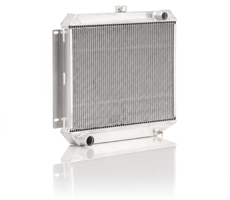 Be Cool 60252 Downflow Radiator Factory-Fit Natural Finish for 63-65/71-73 Dodge B-Body Coronet/Charger w/Std Trans Passenger Upper/Driver Lower Be Cool Radiator - Truck Part Superstore