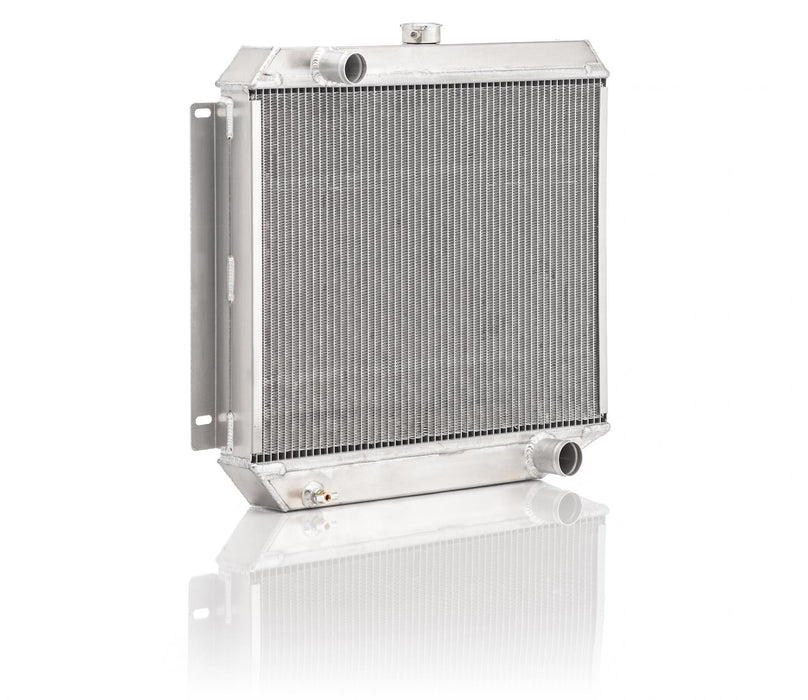 Be Cool 60253 Downflow Radiator Factory-Fit Natural Finish for 63-65/71-73 Dodge B-Body Coronet/Charger w/Std Trans Driver Upper/Passenger Lower Be Cool Radiator - Truck Part Superstore