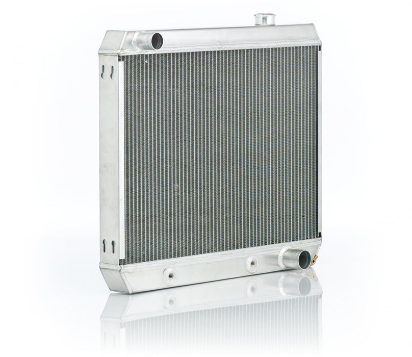 Be Cool 60266 Downflow Radiator Factory-Fit Natural Finish for 66-67 Pontiac GTO/LeMans/Tempest w/Std Trans 25 Inch W x 20 Inch H Be Cool Radiator - Truck Part Superstore