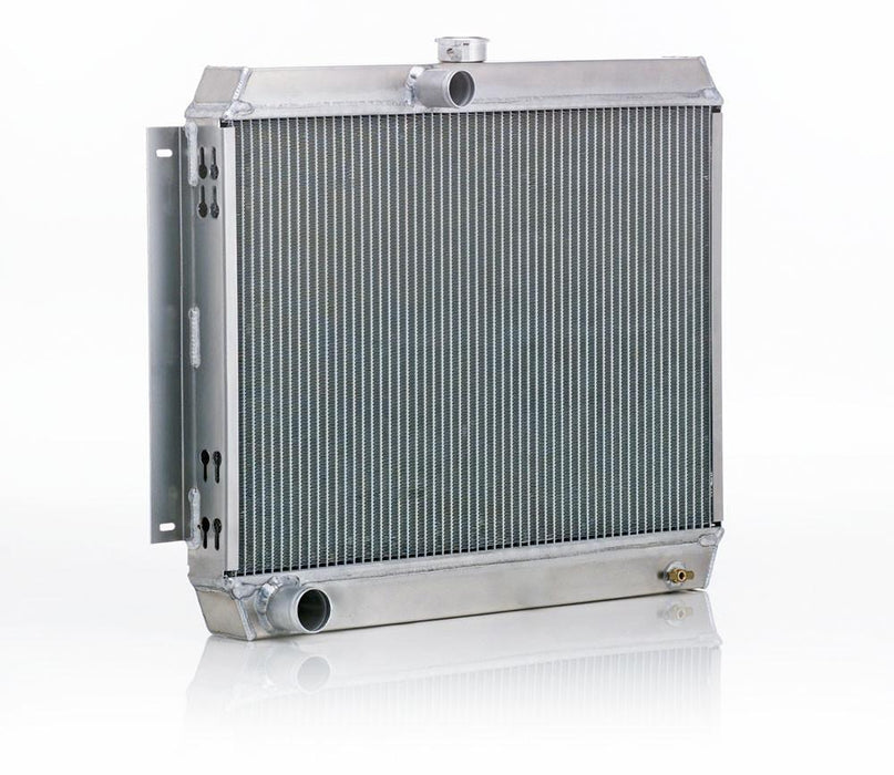 Be Cool 60269 Downflow Radiator Factory-Fit Natural Finish for 66-69 Dodge B-Body Coronet/Charger/Super Bee w/Std Trans Driver Upper/Passenger Lower Be Cool Radiator - Truck Part Superstore