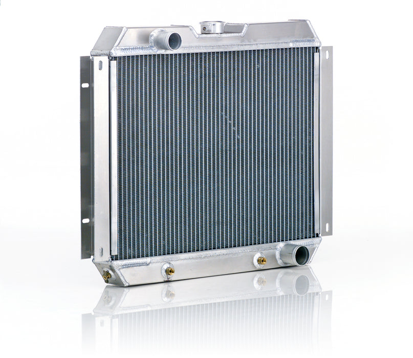 Be Cool 60276 Downflow Radiator Factory-Fit Natural Finish for 62-67 Chevrolet Chevy II w/Std Trans Driver Upper/Passenger Lower Be Cool Radiator - Truck Part Superstore