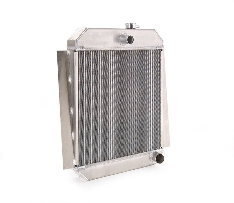 Be Cool 60277 Downflow Radiator Factory-Fit Natural Finish for 55-59 Chevrolet 1/2, 3/4, 1 Ton Pickups/Suburban/Panel Delivery w/Std Trans Be Cool Radiator - Truck Part Superstore