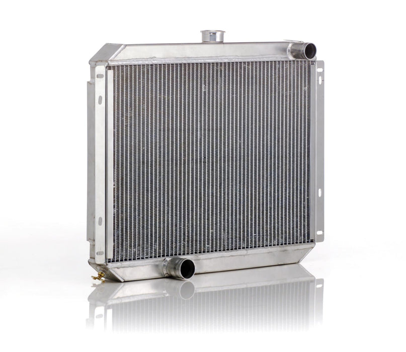 Be Cool 60284 Downflow Radiator Factory-Fit Natural Finish for 70-76 Dodge A Body Dart/Demon/Swinger/Dart Sport 70-73 Dodge B-Body Coronet/Charger/Super Bee w/Std Trans Passenger Upper/Driver Lower Be Cool Radiator - Truck Part Superstore