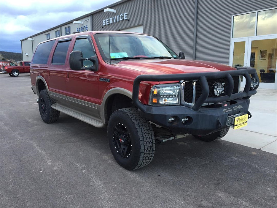 Road Armor 60502B Stealth Winch Front Bumper; Titan II Guard; Satin Black; - Truck Part Superstore