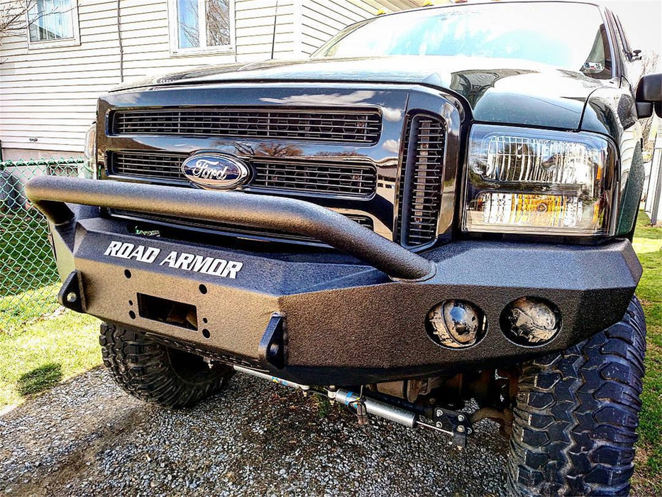 Road Armor 60504B Stealth Winch Front Bumper; Pre-Runner Guard; Satin Black; - Truck Part Superstore