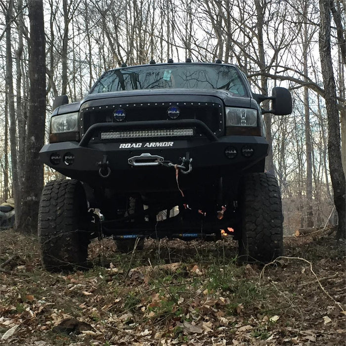 Road Armor 60504B Stealth Winch Front Bumper; Pre-Runner Guard; Satin Black; - Truck Part Superstore