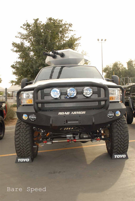 Road Armor 60505B Stealth Winch Front Bumper; Lonestar Guard; Satin Black; - Truck Part Superstore