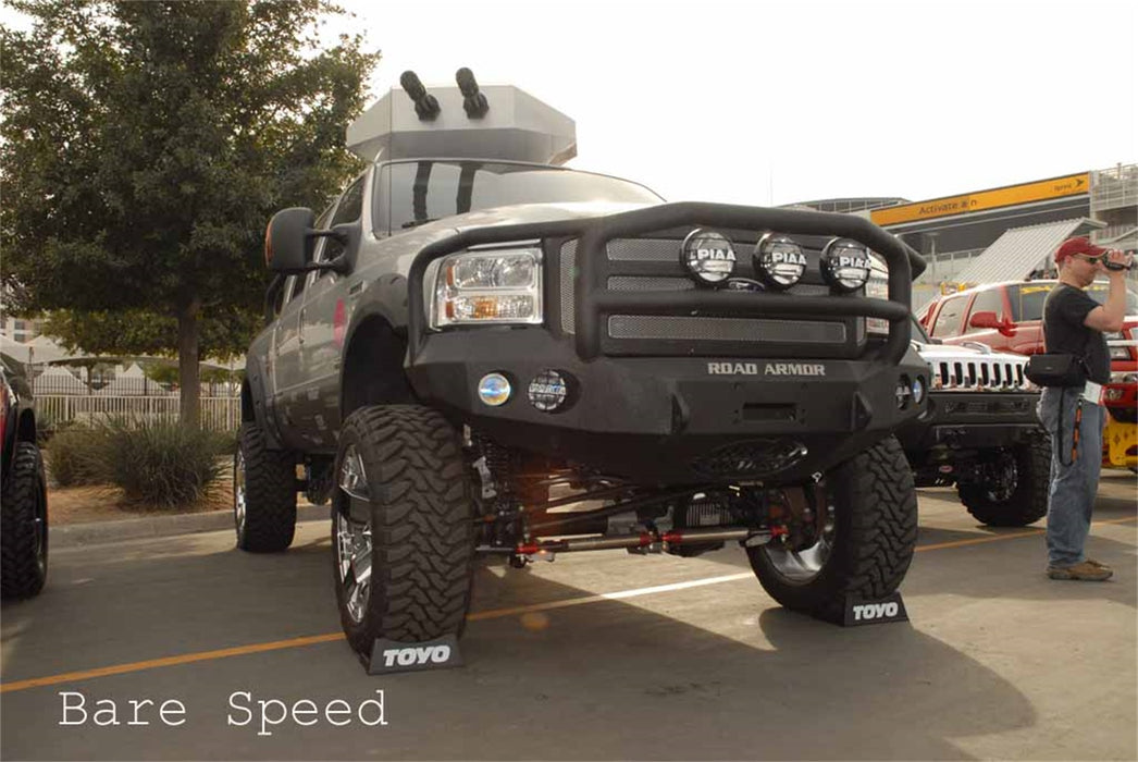 Road Armor 60505B Stealth Winch Front Bumper; Lonestar Guard; Satin Black; - Truck Part Superstore