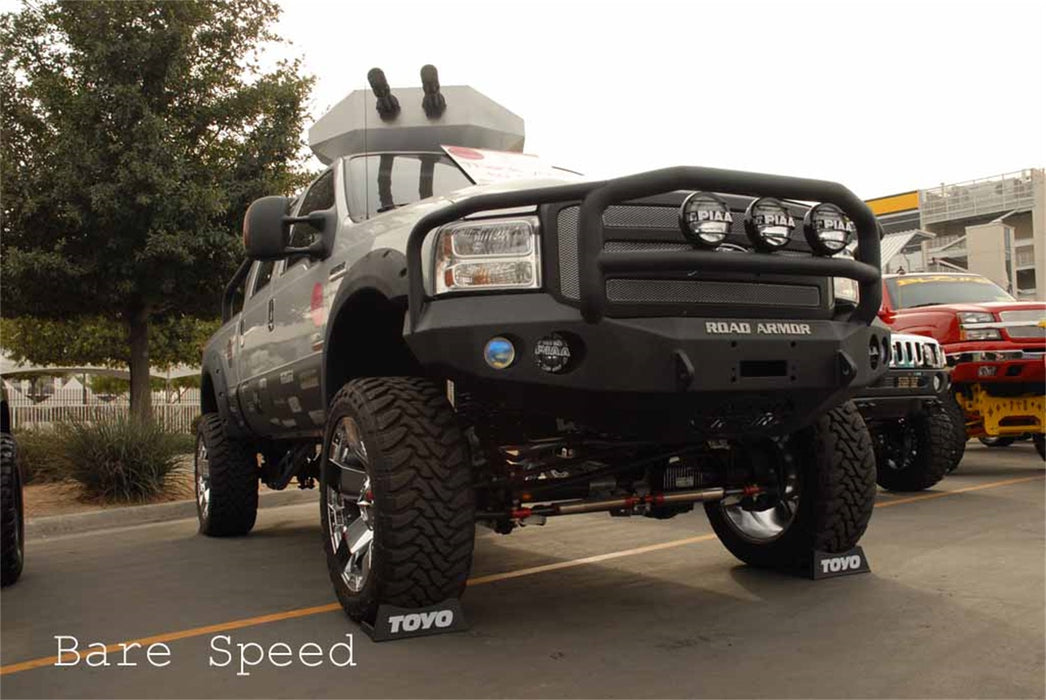 Road Armor 60505B Stealth Winch Front Bumper; Lonestar Guard; Satin Black; - Truck Part Superstore