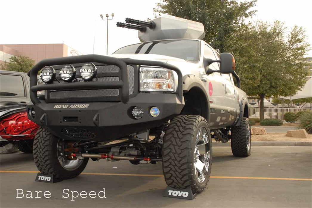 Road Armor 60505B Stealth Winch Front Bumper; Lonestar Guard; Satin Black; - Truck Part Superstore