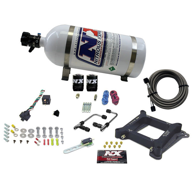 Nitrous Express 60540-10 4150 Gemini PRO-POWER (100-200-300-400-500HP) WITH 10LB BOTTLE - Truck Part Superstore