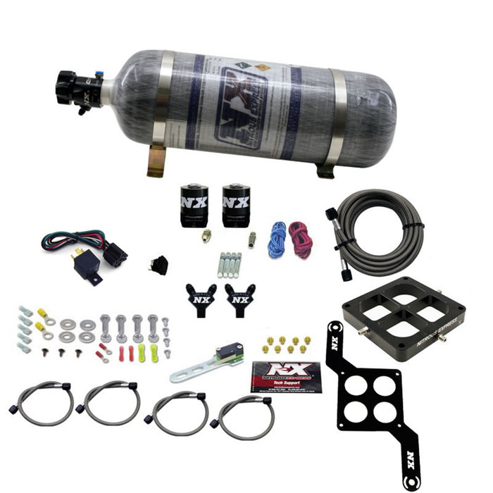 Nitrous Express 60547-12 DOMINATOR BILLET CROSSBAR PRO POWER (100-200-300-400-500HP) W/COMPOSITE BOTTLE. - Truck Part Superstore
