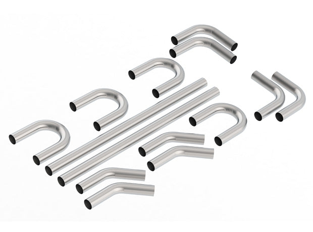 Borla 60592 3" Outside Diameter Universal Hot Rod Kit. T-304 Stainless Steel Pipes. - Truck Part Superstore