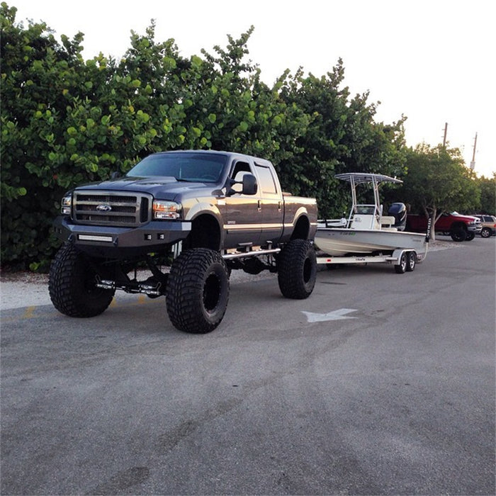 Road Armor 605R0B-NW Stealth Non-Winch Front Bumper; Steel; Satin Black; Square Fog Light Holes; - Truck Part Superstore