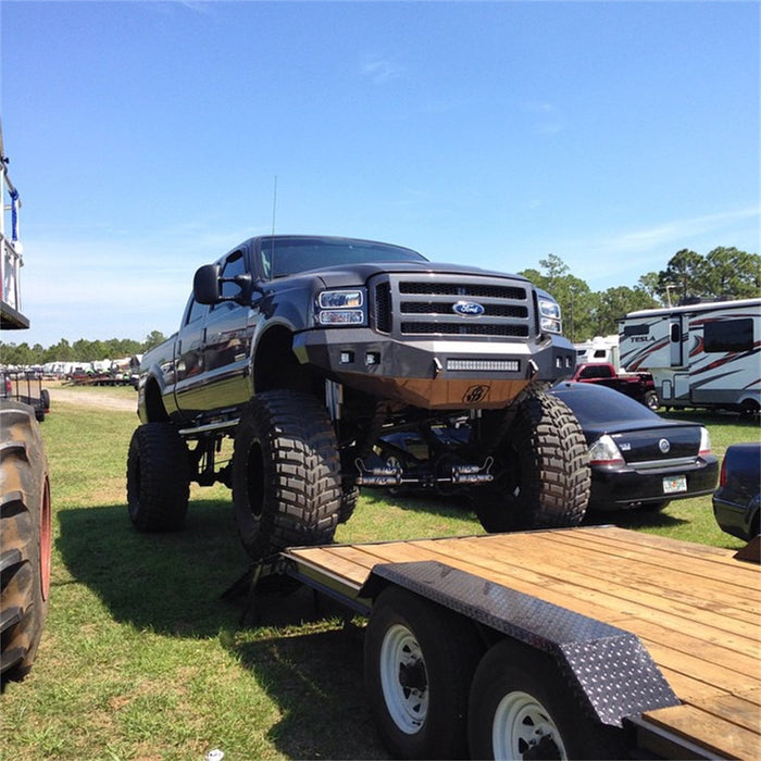 Road Armor 605R0B-NW Stealth Non-Winch Front Bumper; Steel; Satin Black; Square Fog Light Holes; - Truck Part Superstore