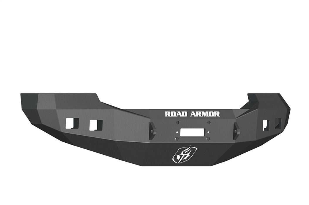 Road Armor 605R0B Stealth Winch Front Bumper; Steel; Satin Black; Square Fog Light Holes; - Truck Part Superstore