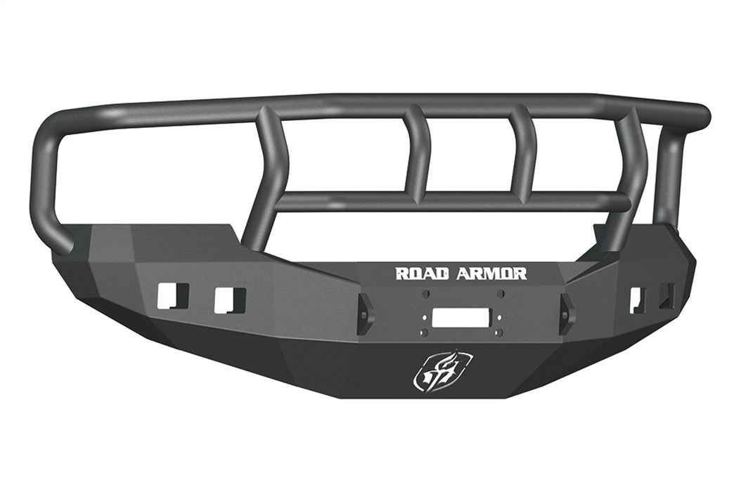 Road Armor 605R2B Stealth Winch Front Bumper; Titan II Guard; Satin Black; Square Fog Light Holes; - Truck Part Superstore