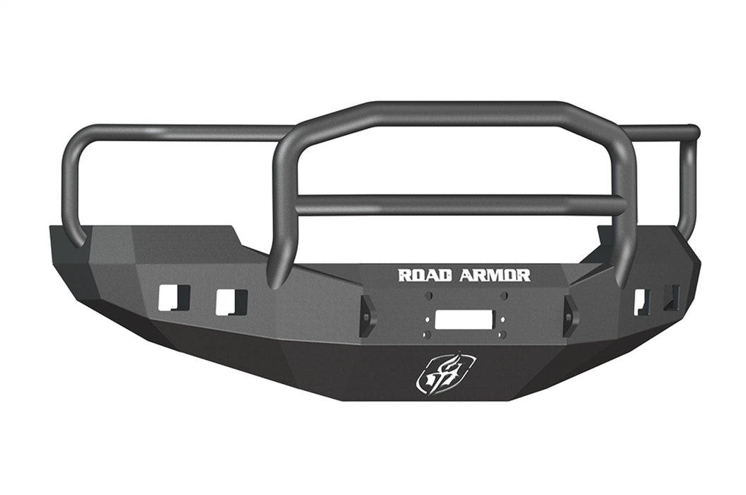 Road Armor 605R5B Stealth Winch Front Bumper; Lonestar Guard; Satin Black; Square Fog Light Holes; - Truck Part Superstore