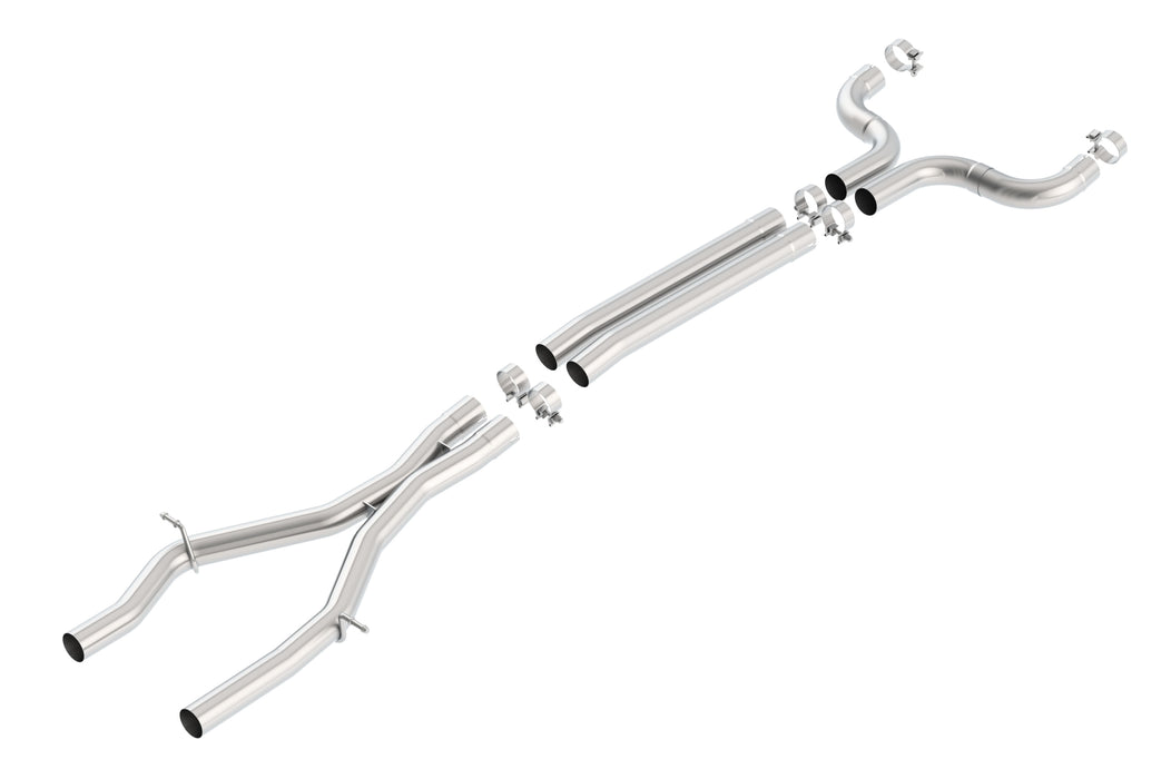 Borla 60607 Connection Pipes - X-Pipe With Mid-Pipes - Truck Part Superstore