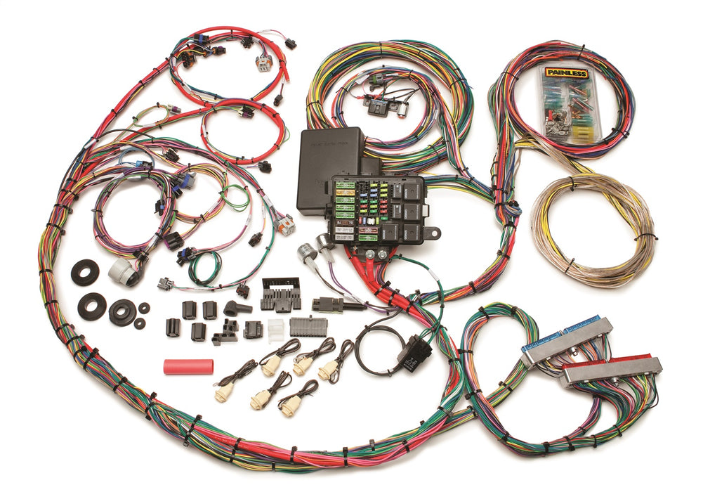 Painless Wiring 60617 Chassis Wiring Harness; For Use w/Mechanical Throttle Body; - Truck Part Superstore