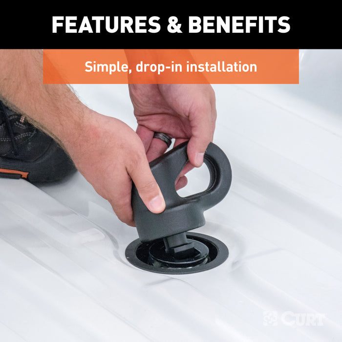 CURT 60639 OEM Puck System 2-5/16in. Gooseneck Kit; Chevrolet; Ford; GMC; Nissan (38K) - Truck Part Superstore