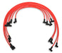 Mallory 606 Pro Wire Set; 8mm Red Silicone Jacket; Black Plug Boots; - Truck Part Superstore