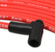 Mallory 606 Pro Wire Set; 8mm Red Silicone Jacket; Black Plug Boots; - Truck Part Superstore